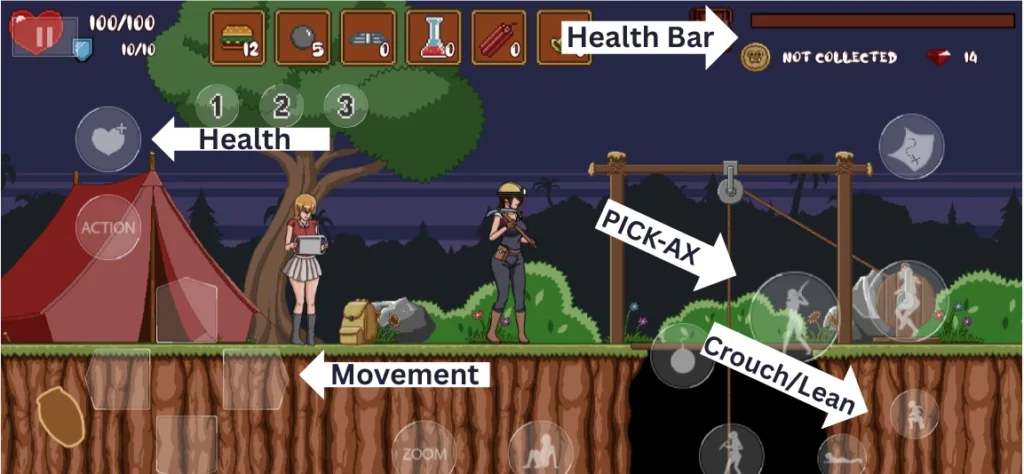Hailey's treasure adventure controls